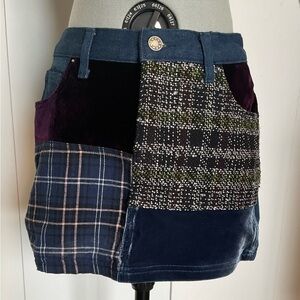 delias patchwork skirt size xs